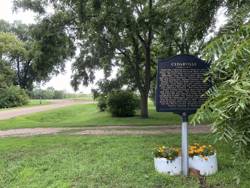 Cedarville Marker, from the east image. Click for full size.