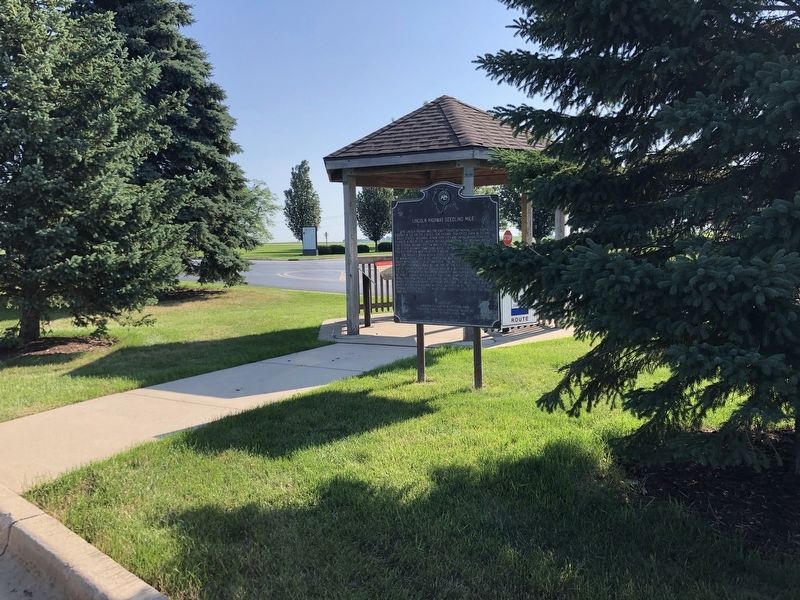 Lincoln Highway Seedling Mile Marker. Click for full size. Lincoln Highway Seedling Mile Marker image. Click for full size.