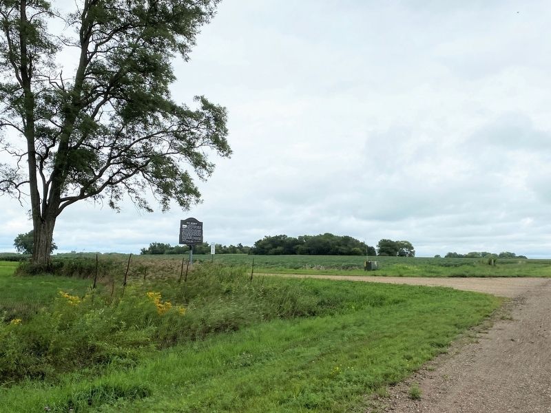 Ole Boxrud Marker, from the west. Click for full size. Ole Boxrud Marker, from the west image. Click for full size.