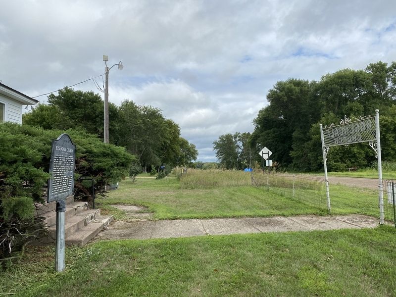 Rosendale Church Marker, from the west image. Click for full size.