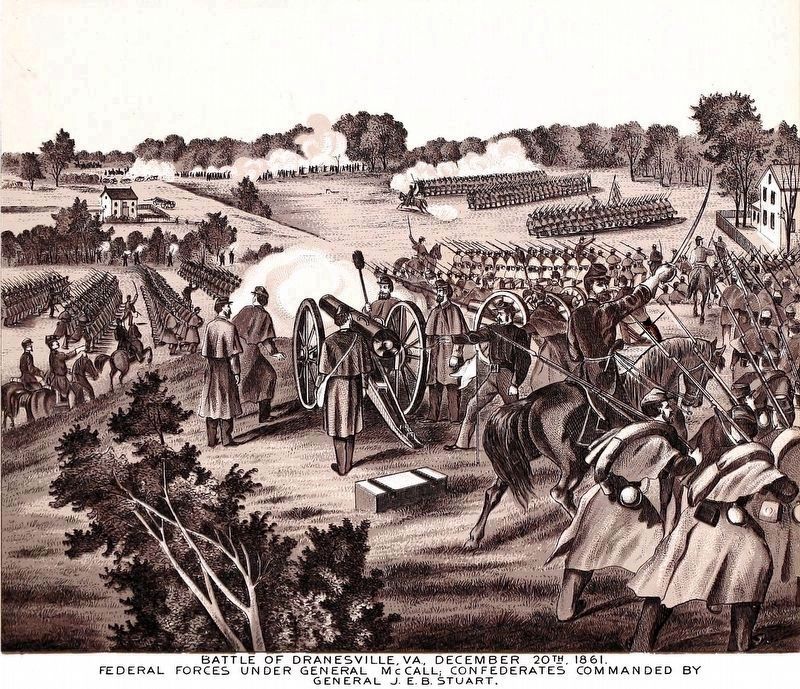 Battle of Dranesville, Va, December 20th , 1861. image. Click for full size.