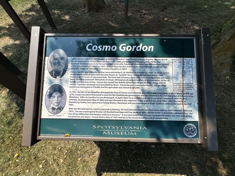 Cosmo Gordon Marker image. Click for full size.