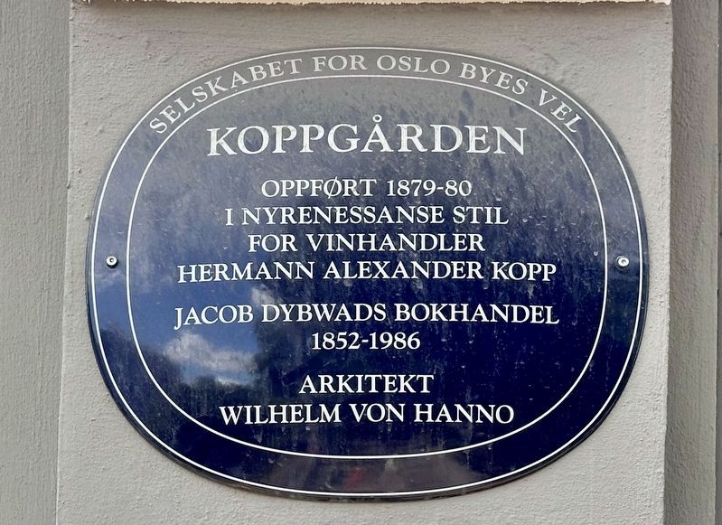 Koppg�rden / Kopp Building Marker image. Click for full size.