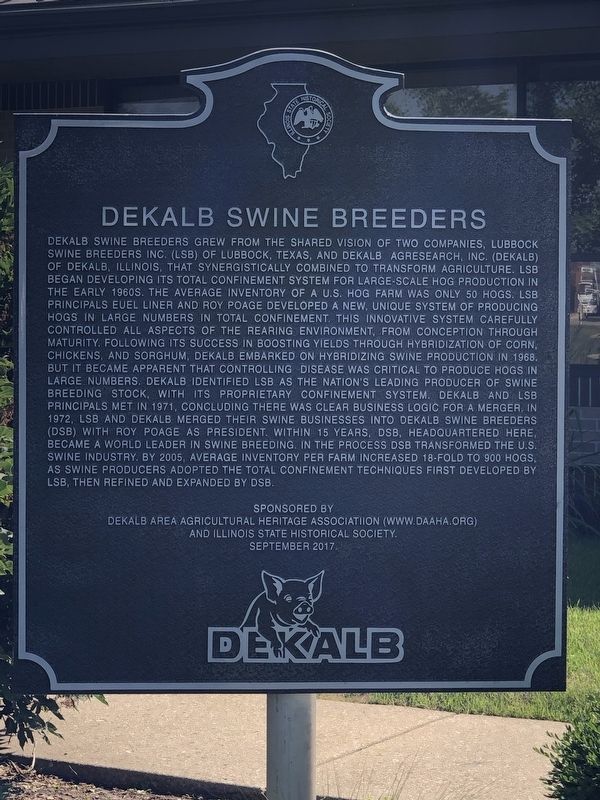DeKalb Swine Breeders Marker image. Click for full size.