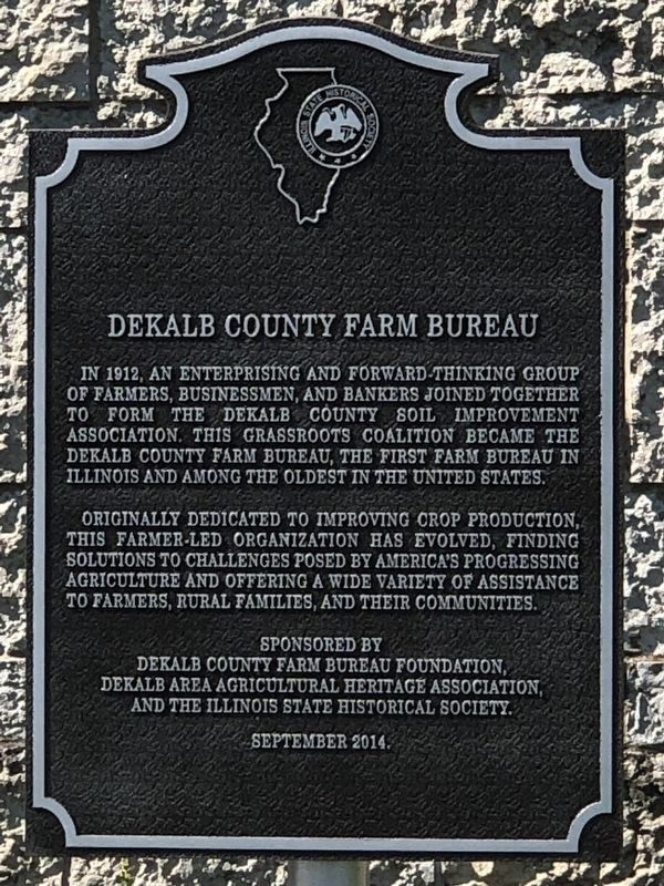 DeKalb County Farm Bureau Marker image. Click for full size.