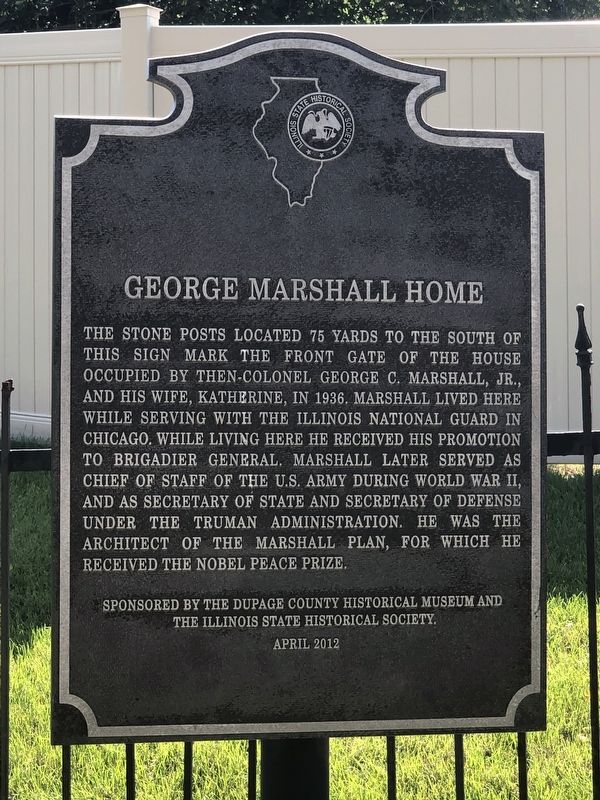 George Marshall Home Marker image. Click for full size.