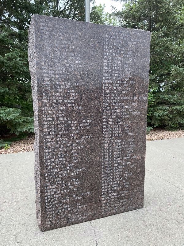Brandon Veteran's Memorial (second wall from left) image. Click for full size.
