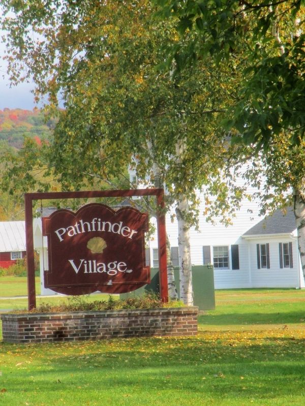 The sign for the village image. Click for full size.