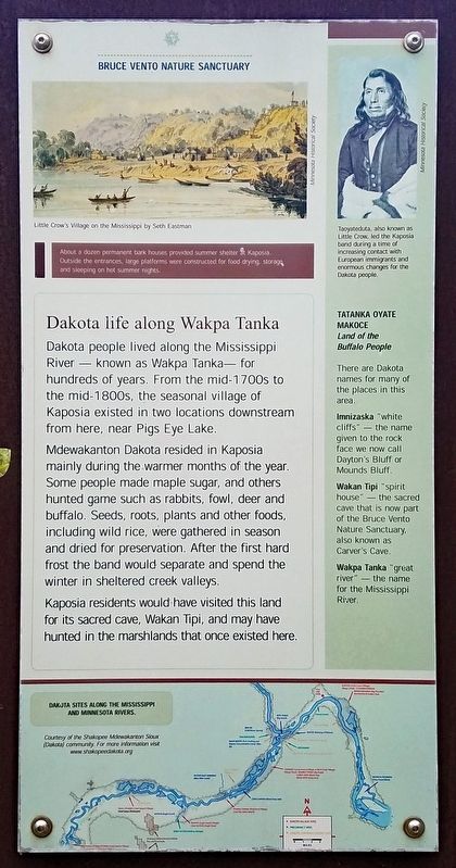 Dakota life along Wakpa Tanka Marker. Click for full size. Dakota life along Wakpa Tanka Marker image. Click for full size.