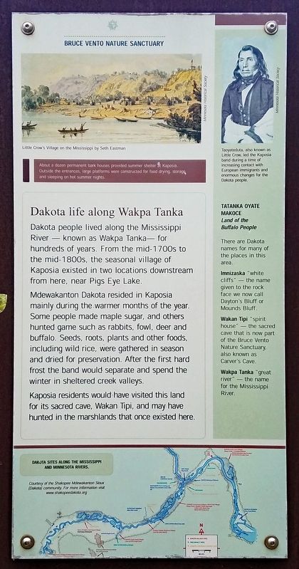 Dakota life along Wakpa Tanka Marker image. Click for full size.
