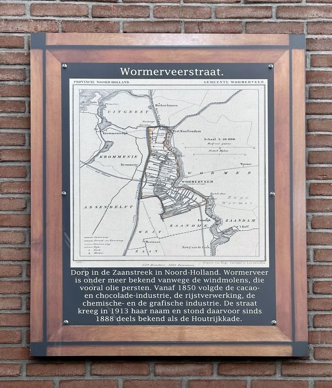 Wormerveerstraat Marker image. Click for full size.