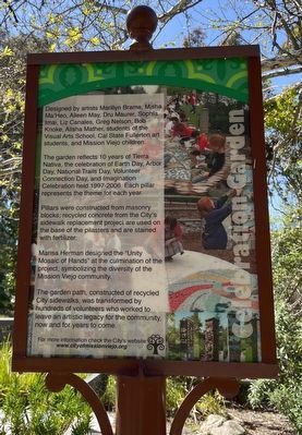 Celebration Garden Marker. Click for full size. Celebration Garden Marker image. Click for full size.