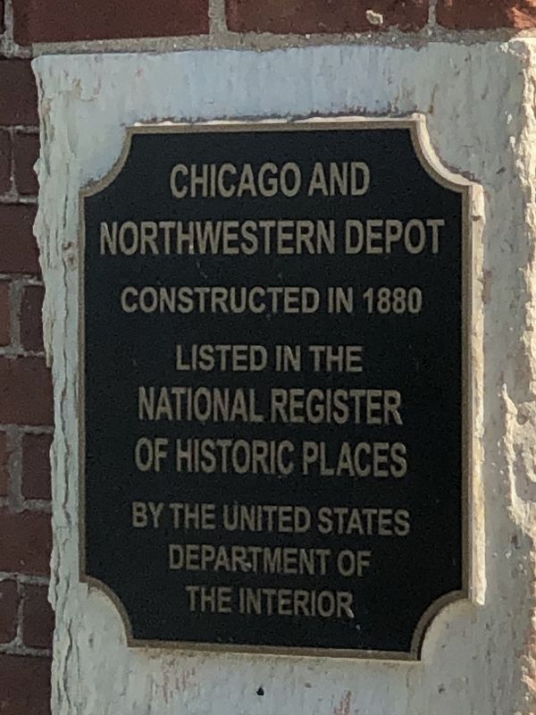 Chicago and Northwestern Depot Marker image. Click for full size.