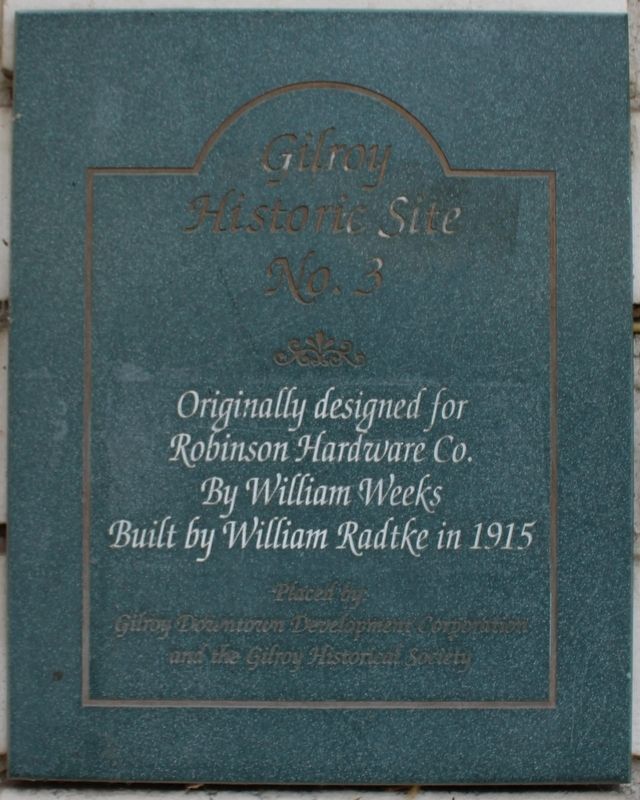 Robinson Hardware Co. Marker image. Click for full size.