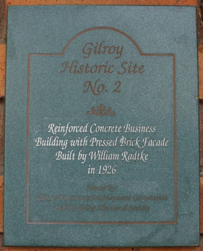Gilroy Historic Site No. 2 Marker image. Click for full size.