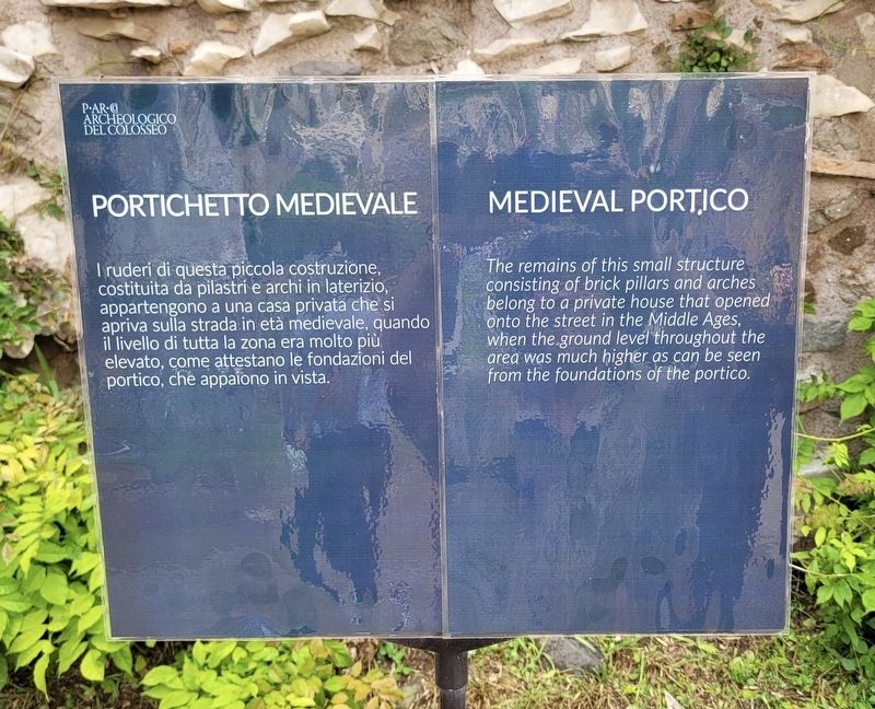 Portichetto Medievale / Medieval Portico Marker. Click for full size. Portichetto Medievale / Medieval Portico Marker image. Click for full size.