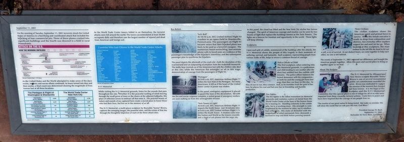 911 Memorial Marker. Click for full size. 911 Memorial Marker image. Click for full size.