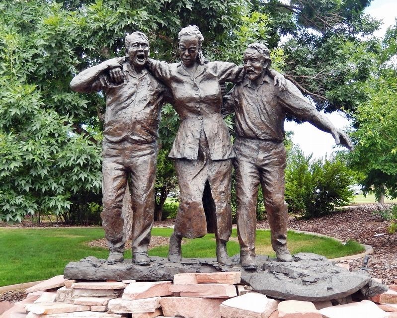 Three Civilians (<i>sculpture</i>) image. Click for full size.