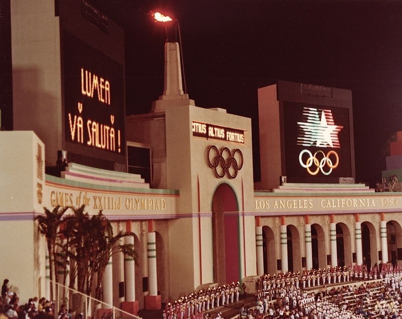 1984 Olympics Closing Ceremony image. Click for full size.
