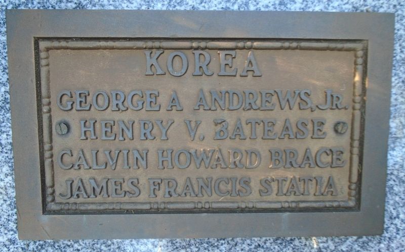 Granville High School Korean War Memorial Marker image. Click for full size.
