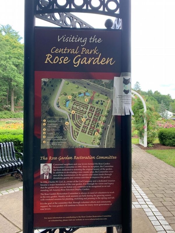 Central Park Rose Garden Marker, Side Two. Click for full size. Central Park Rose Garden Marker, Side Two image. Click for full size.