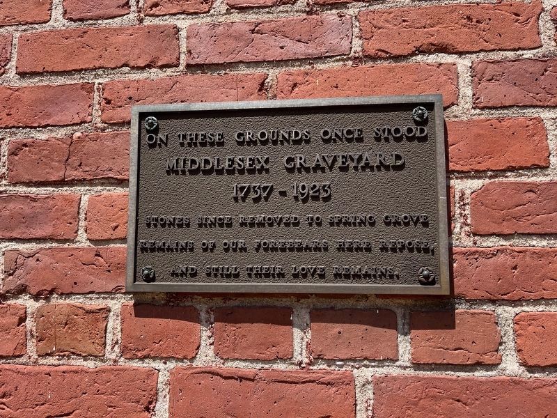 Middlesex Graveyard Marker image. Click for full size.