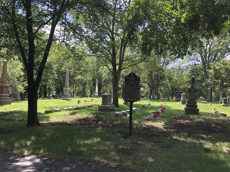 Revolutionary War Veteran Marker. Click for full size. Revolutionary War Veteran Marker image. Click for full size.