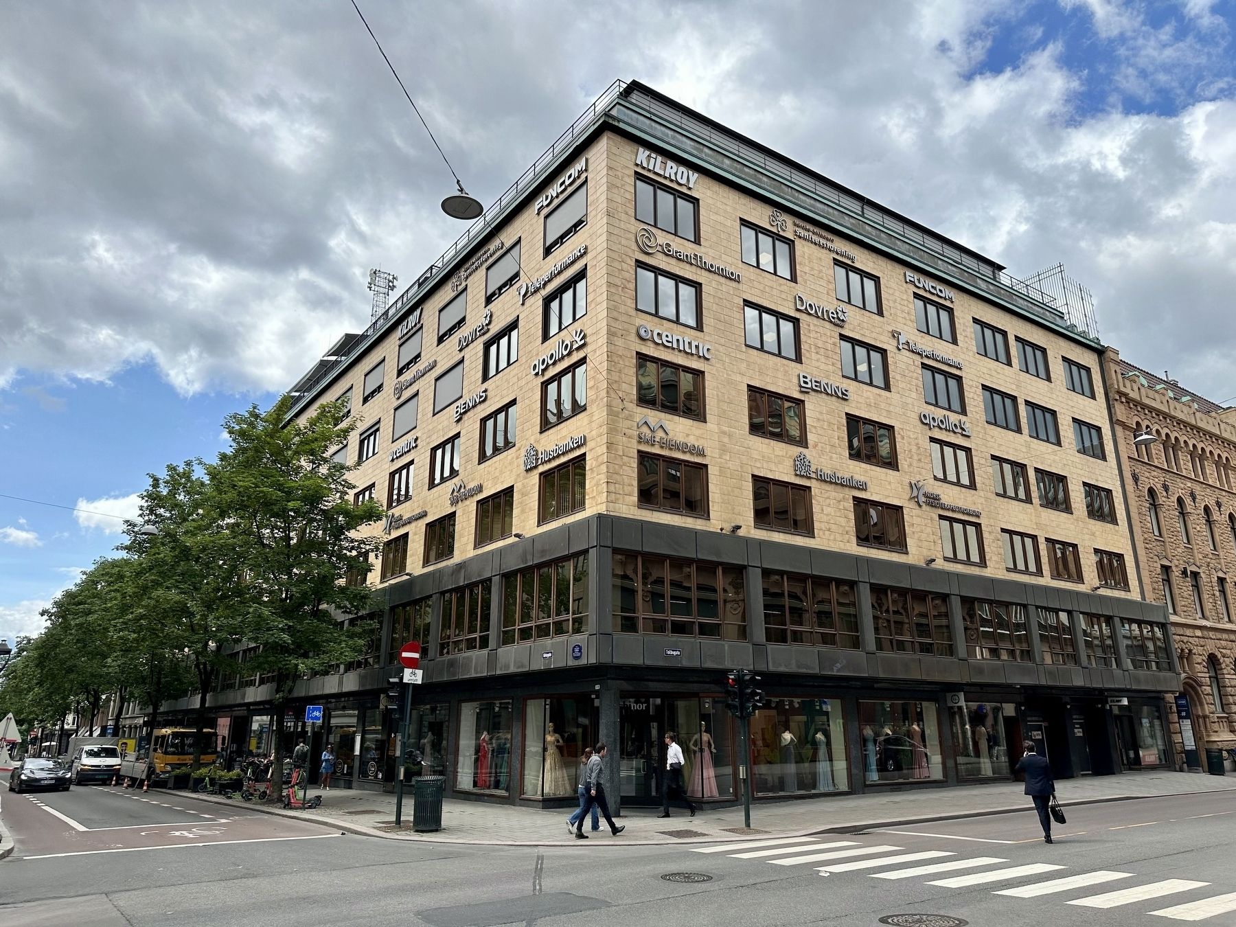 Collettgården / Collett Building Marker - wide view. Click for full size. Collettgården / Collett Building Marker - wide view image. Click for full size.