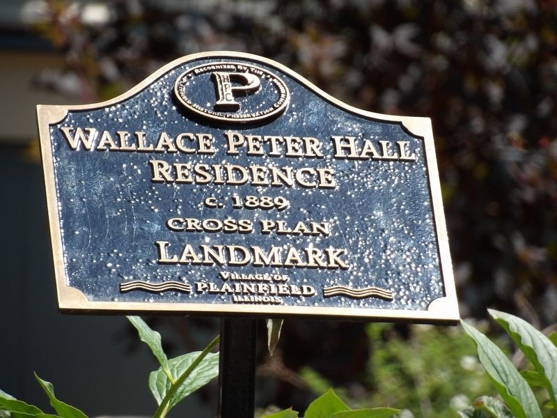 Wallace Peter Hall Residence Marker image. Click for full size.