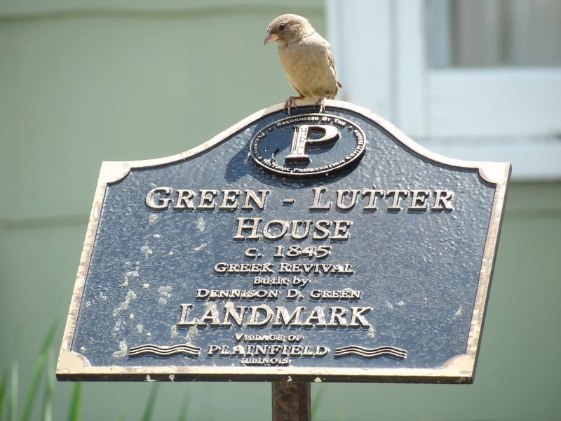 Green-Lutter House Marker. Click for full size. Green-Lutter House Marker image. Click for full size.