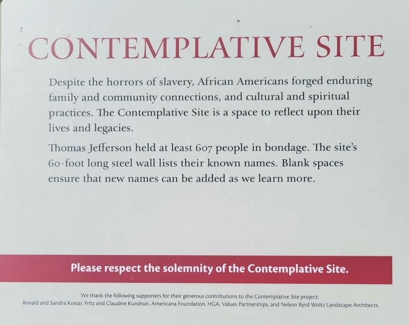 Contemplative Site Marker image. Click for full size.