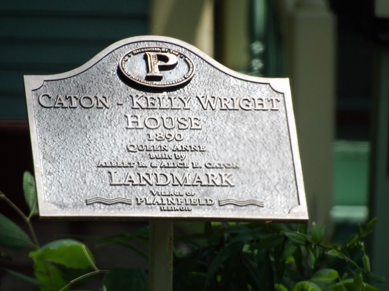 Caton-Kelly-Wright House Marker image. Click for full size.