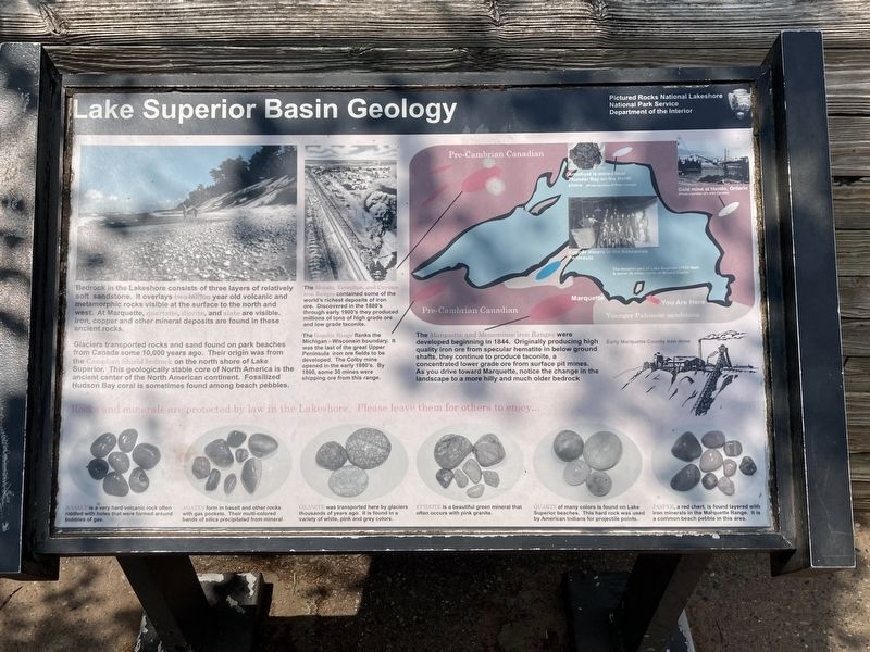 Lake Superior Basin Geology Marker image. Click for full size.