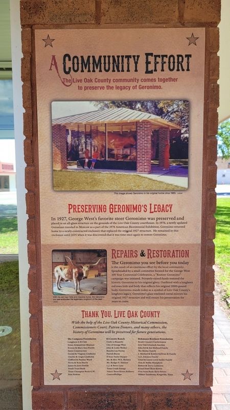 A Community Effort Marker image. Click for full size.