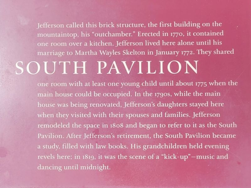 South Pavilion Marker. Click for full size. South Pavilion Marker image. Click for full size.