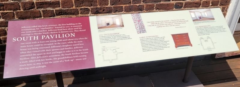 South Pavilion Marker. Click for full size. South Pavilion Marker image. Click for full size.