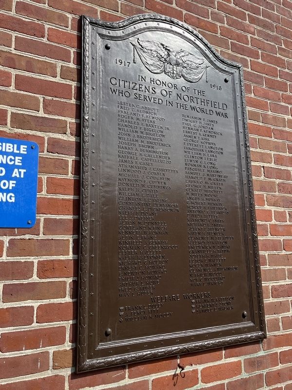 World War I Memorial Marker image. Click for full size.