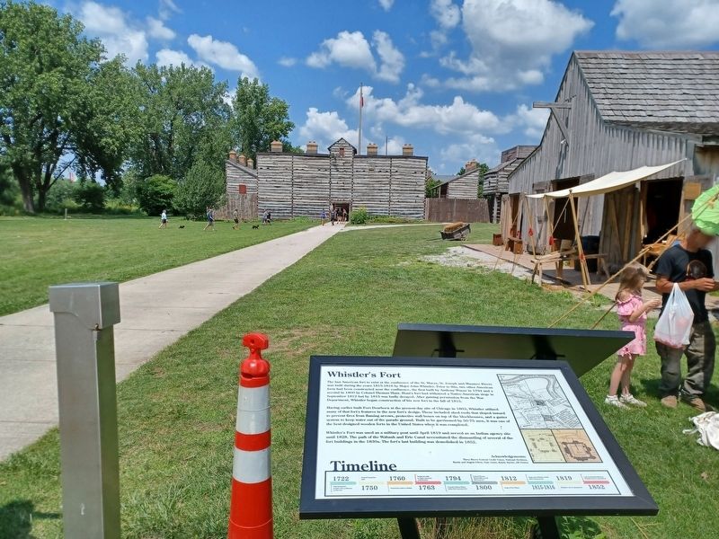 Whistler's Fort and Marker image. Click for full size.