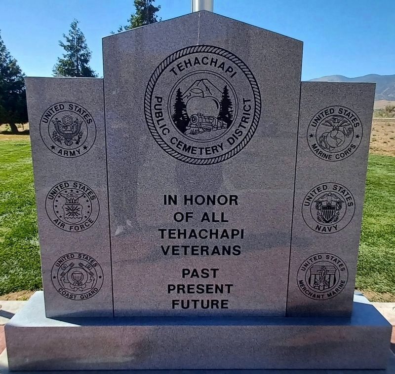 Tehachapi Eastside Cemetery War Memorial image. Click for full size.