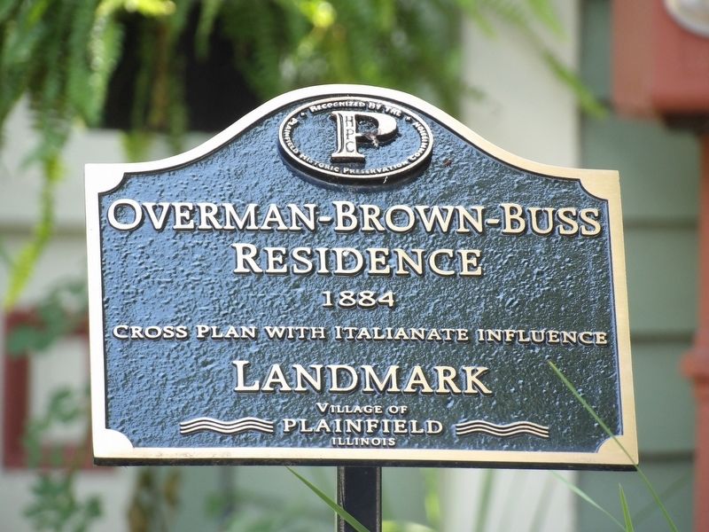 Overman-Brown-Buss Residence Marker image. Click for full size.