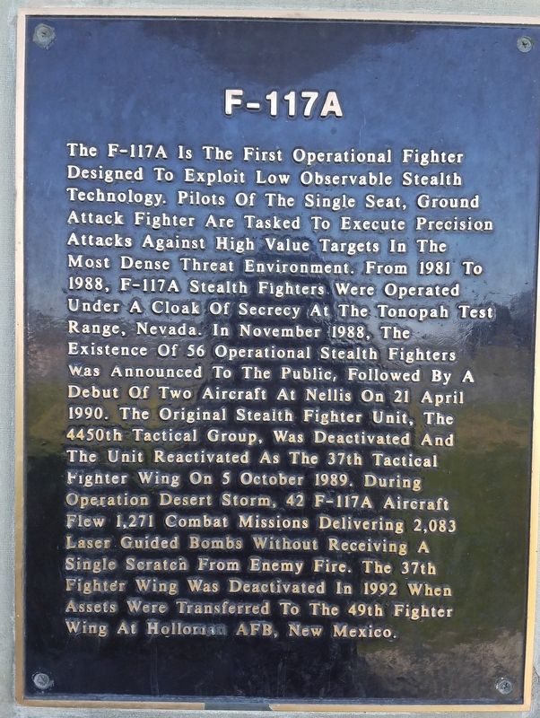 F-117A Marker image. Click for full size.