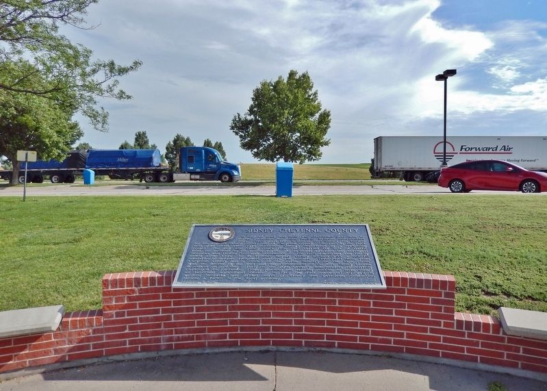 Sidney ~ Cheyenne County Marker. Click for full size. Sidney ~ Cheyenne County Marker image. Click for full size.