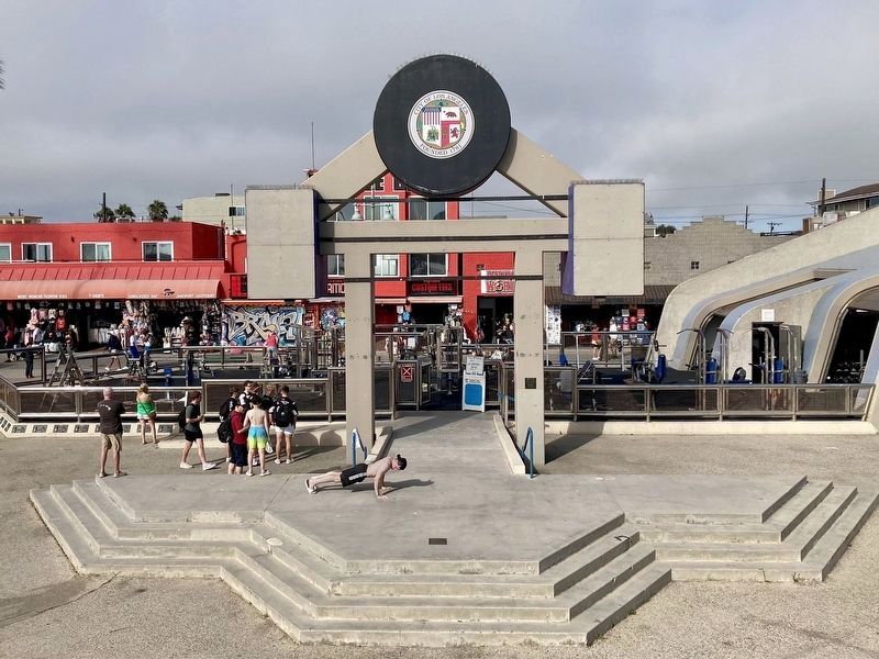 Muscle Beach and Marker image. Click for full size.
