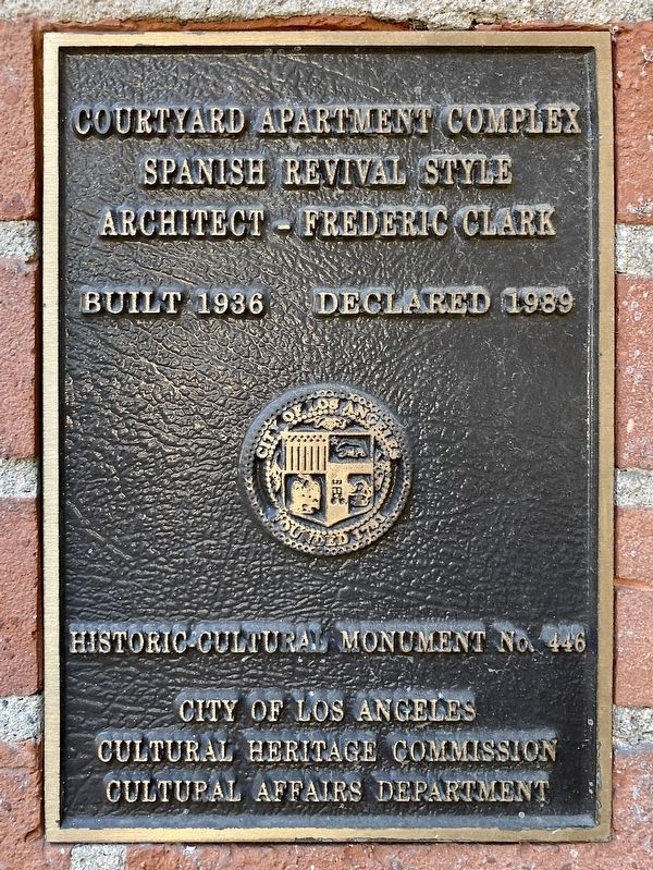 Courtyard Apartment Complex Marker image. Click for full size.