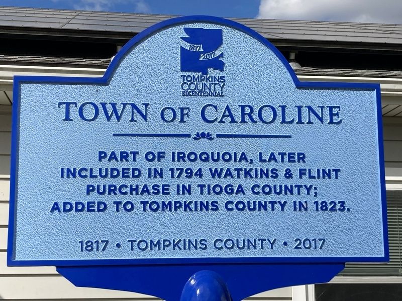 Town of Caroline Marker image. Click for full size.