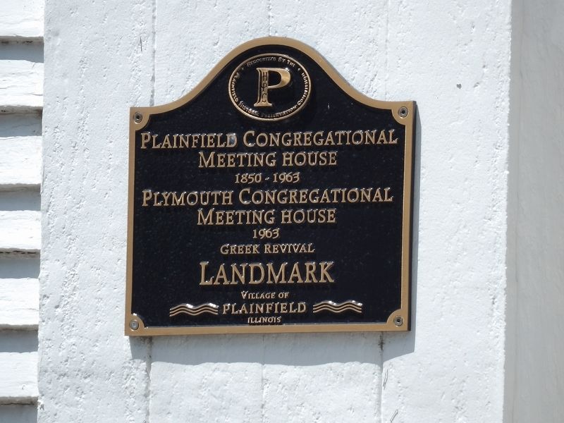 Plainfield Congregational Meeting House Marker. Click for full size. Plainfield Congregational Meeting House Marker image. Click for full size.