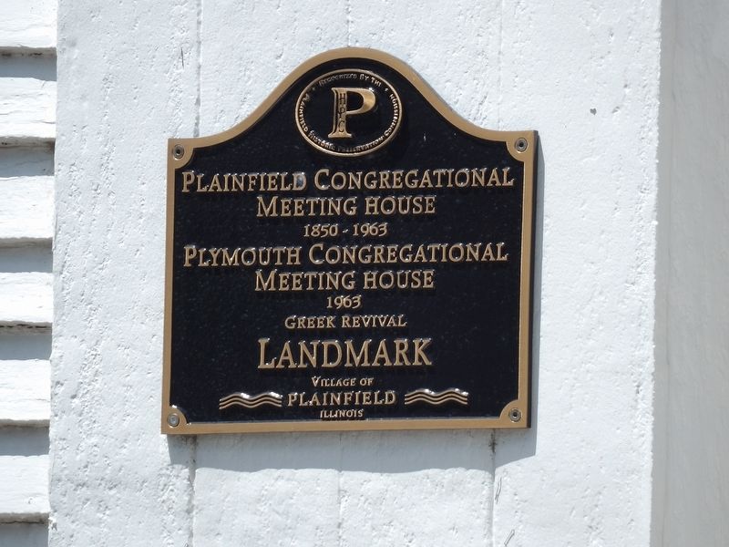Plainfield Congregational Meeting House Marker image. Click for full size.