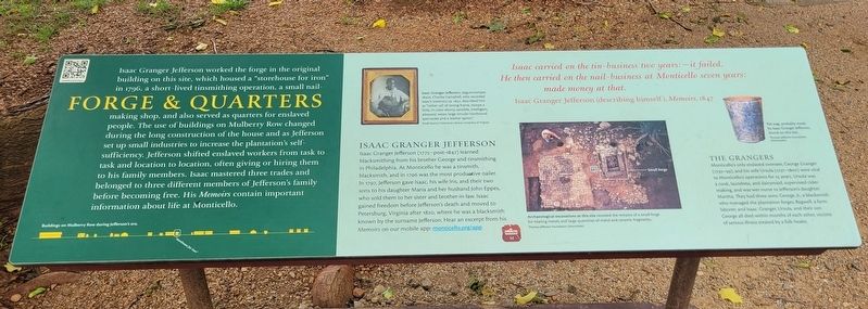 Forge & Quarters Marker. Click for full size. Forge & Quarters Marker image. Click for full size.