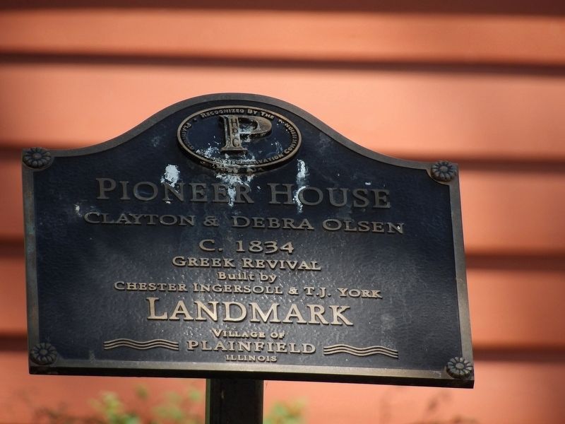 Pioneer House Marker. Click for full size. Pioneer House Marker image. Click for full size.