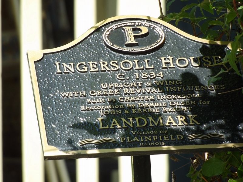 Ingersoll House Marker image. Click for full size.